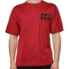 T-shirt ras du cou en coton rouge Dolce &amp; Gabbana avec logo DG imprimé