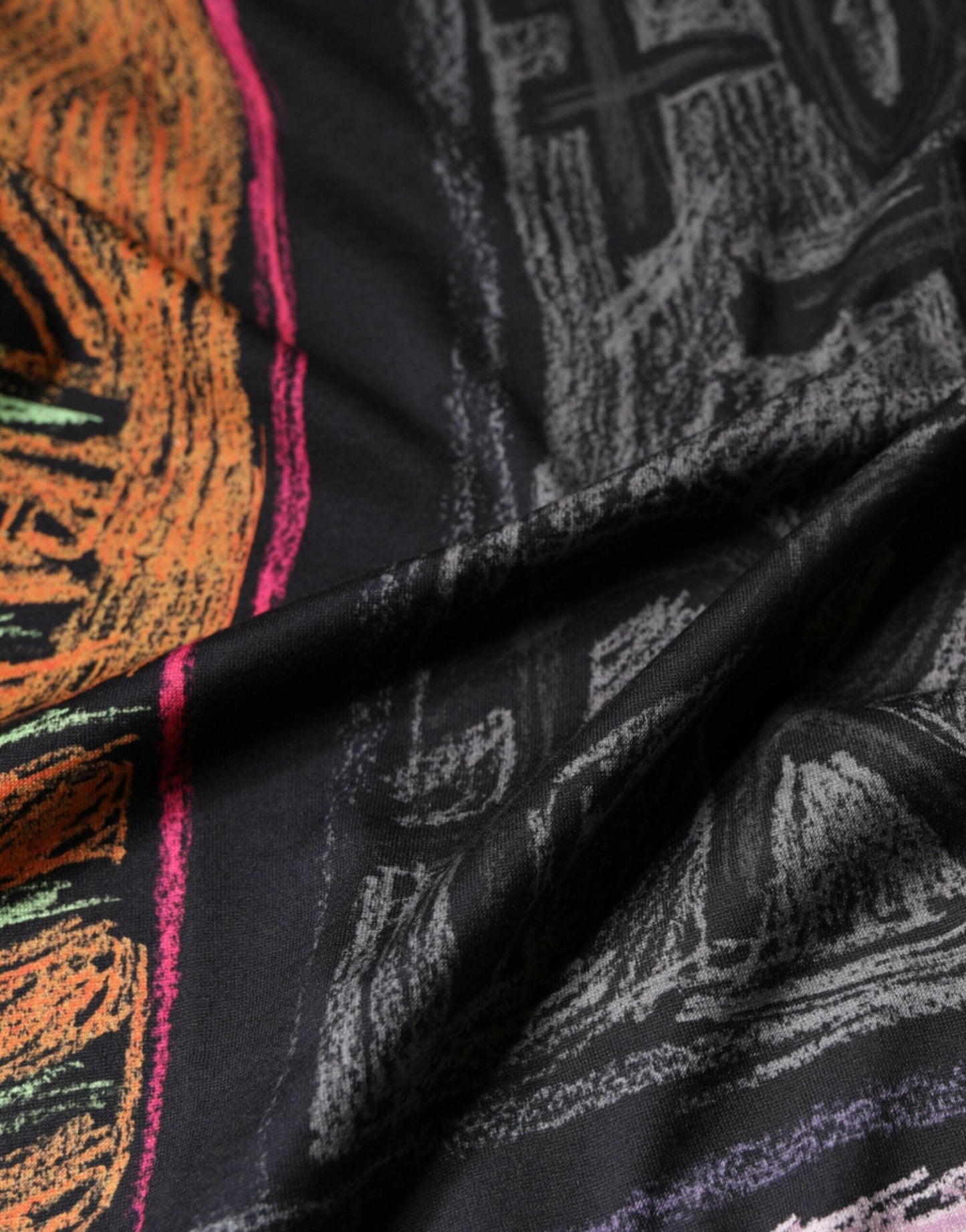 Dolce &amp; Gabbana Baumwoll-T-Shirt mit mehrfarbigem Grafikdruck