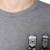 Dolce &amp; Gabbana Graues Baumwoll-T-Shirt #DGFamily mit kurzen Ärmeln