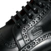 Dolce &amp; Gabbana – Schwarze, wadenhohe Schnürstiefel aus Leder