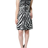 Dolce &amp; Gabbana – A-Linien-Etui-Minikleid mit Zebramuster in Schwarz und Weiß