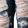 Jean skinny déchiré en coton stretch bleu Dolce &amp; Gabbana