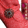 Dolce & Gabbana Pink Crystal Lurex Fantasy High Boots Shoes
