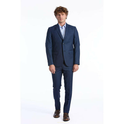 Baldinini Trend Blue Wool Men Blazer