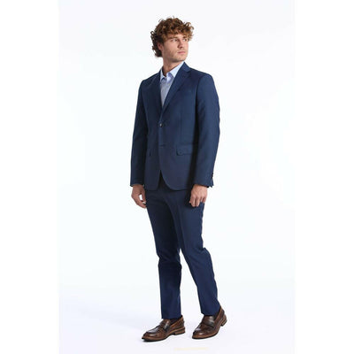 Baldinini Trend Blue Wool Men Blazer