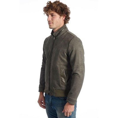 Roberto Pepe Luxury Green Eco Leather Men Jacket