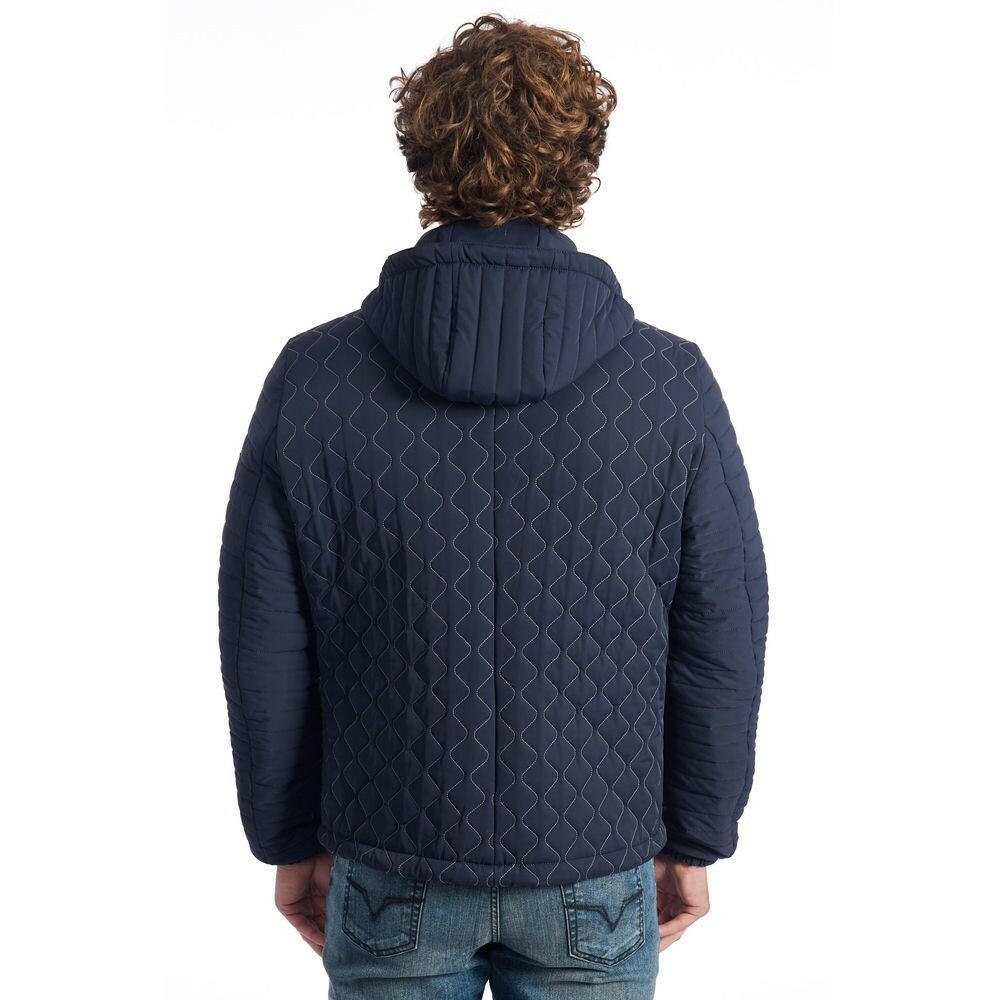 Veste homme en polyamide bleu de luxe Roberto Pepe