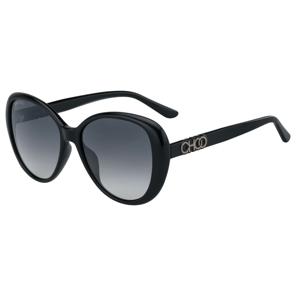 Jimmy Choo – Schwarze Sonnenbrille mit Spritzguss