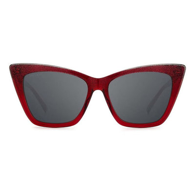 Jimmy Choo Rote Acetat-Sonnenbrille