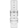Guess White Leather Dress Watch