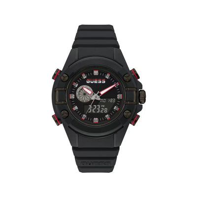 Guess Black Resin Sport Watch