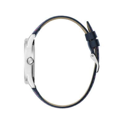 Guess Armbanduhr aus blauem Leder