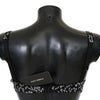 Dolce & Gabbana Black Silk White Lace Stretch Underwear Bra