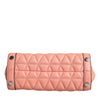 Michael Kors Peach Quilted Leather Logo Crossbody VIVIANNE Messenger Bag