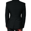Dolce &amp; Gabbana – Einreihiger Blazer in Schwarz und Weiß
