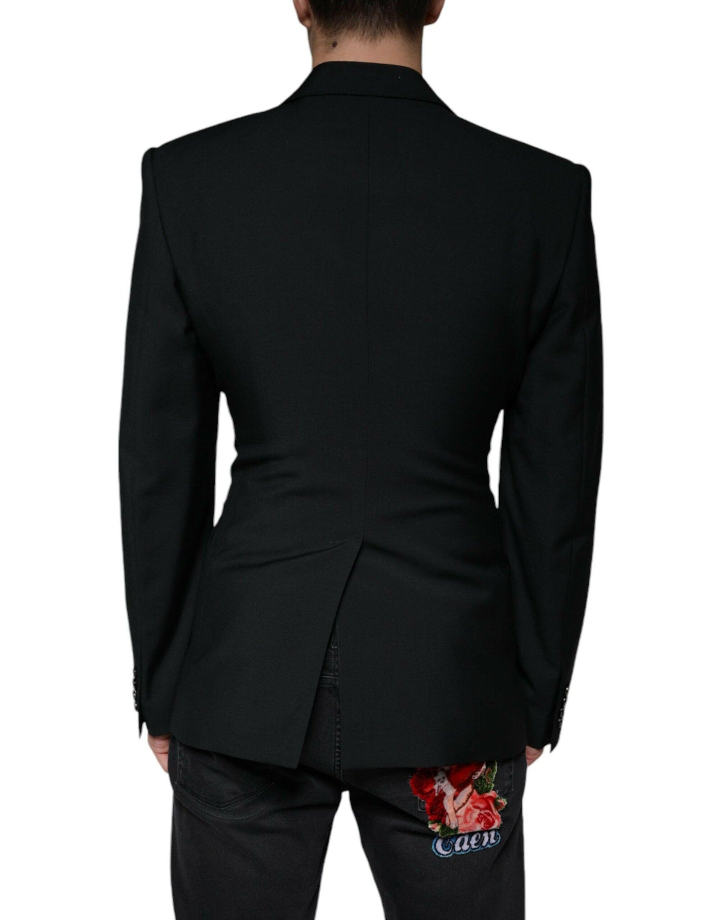 Dolce &amp; Gabbana – Einreihiger Blazer in Schwarz und Weiß