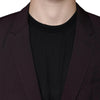 Dolce &amp; Gabbana – Einreihiger Blazer aus Wolle in Bordeaux