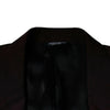 Dolce &amp; Gabbana – Einreihiger Blazer aus Wolle in Bordeaux