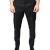 Dolce &amp; Gabbana Schwarze Skinny-Hose aus Wolle für Herren