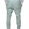 Dolce & Gabbana Mint Green Cotton Dress Pants