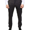 Pantalon skinny à rayures marron Dolce &amp; Gabbana pour homme