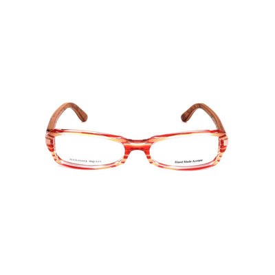 Alexander McQueen Brille aus rotem Acetat (Gestell)