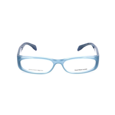 Alexander McQueen Brille aus blauem Acetat (Gestell)