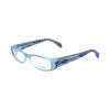 Alexander McQueen Brille aus blauem Acetat (Gestell)