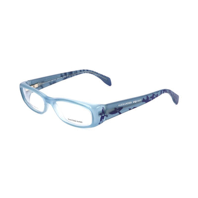 Alexander McQueen Brille aus blauem Acetat (Gestell)