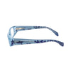 Alexander McQueen Brille aus blauem Acetat (Gestell)