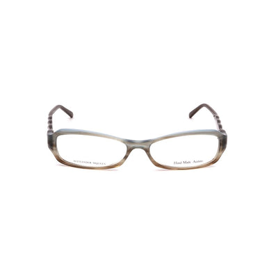 Alexander McQueen Brille aus braunem Acetat (Gestell)