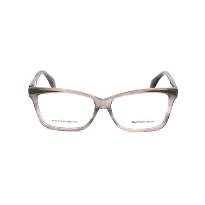 Alexander McQueen Brille aus grauem Acetat (Gestell)