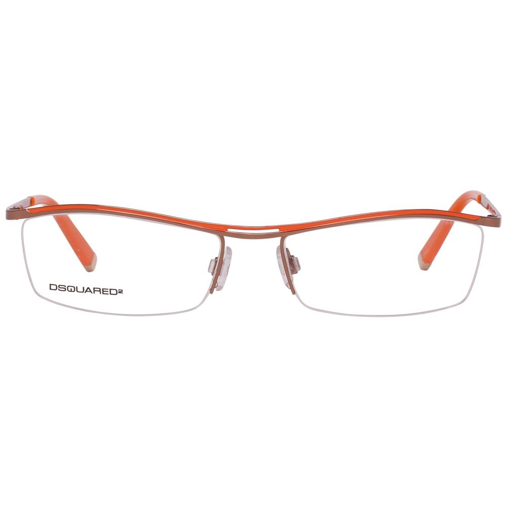 Dsquared² Brille aus roségoldenem Metall (Gestell)