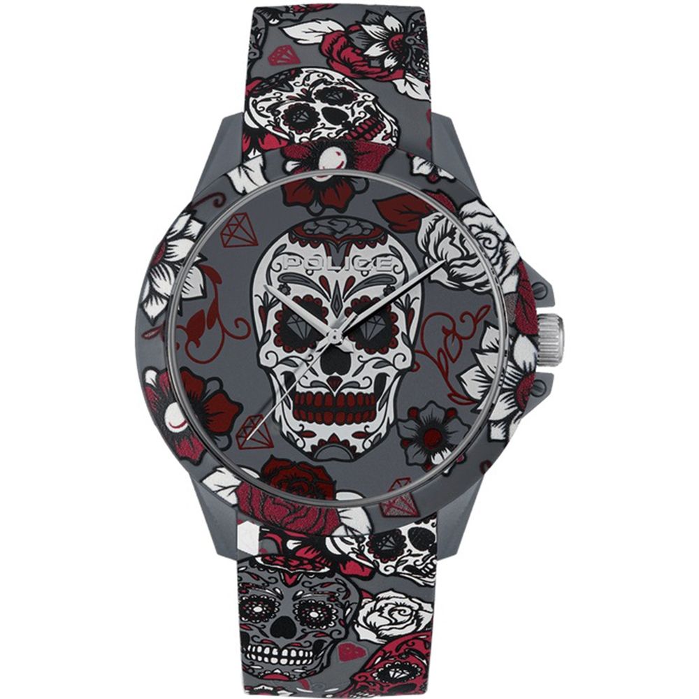 Polizeigraue Sportuhr aus Synthetik