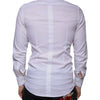 Dolce & Gabbana White Cotton Men Dress GOLD Formal Shirt