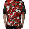 Dolce & Gabbana Multicolor Anemone Button Down Casual Shirt