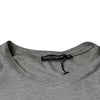 Dolce &amp; Gabbana – Graues T-Shirt mit Rundhalsausschnitt und kurzen Ärmeln und Logo-Print