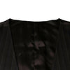 Dolce &amp; Gabbana Robe gilet en coton noir Gilet formel