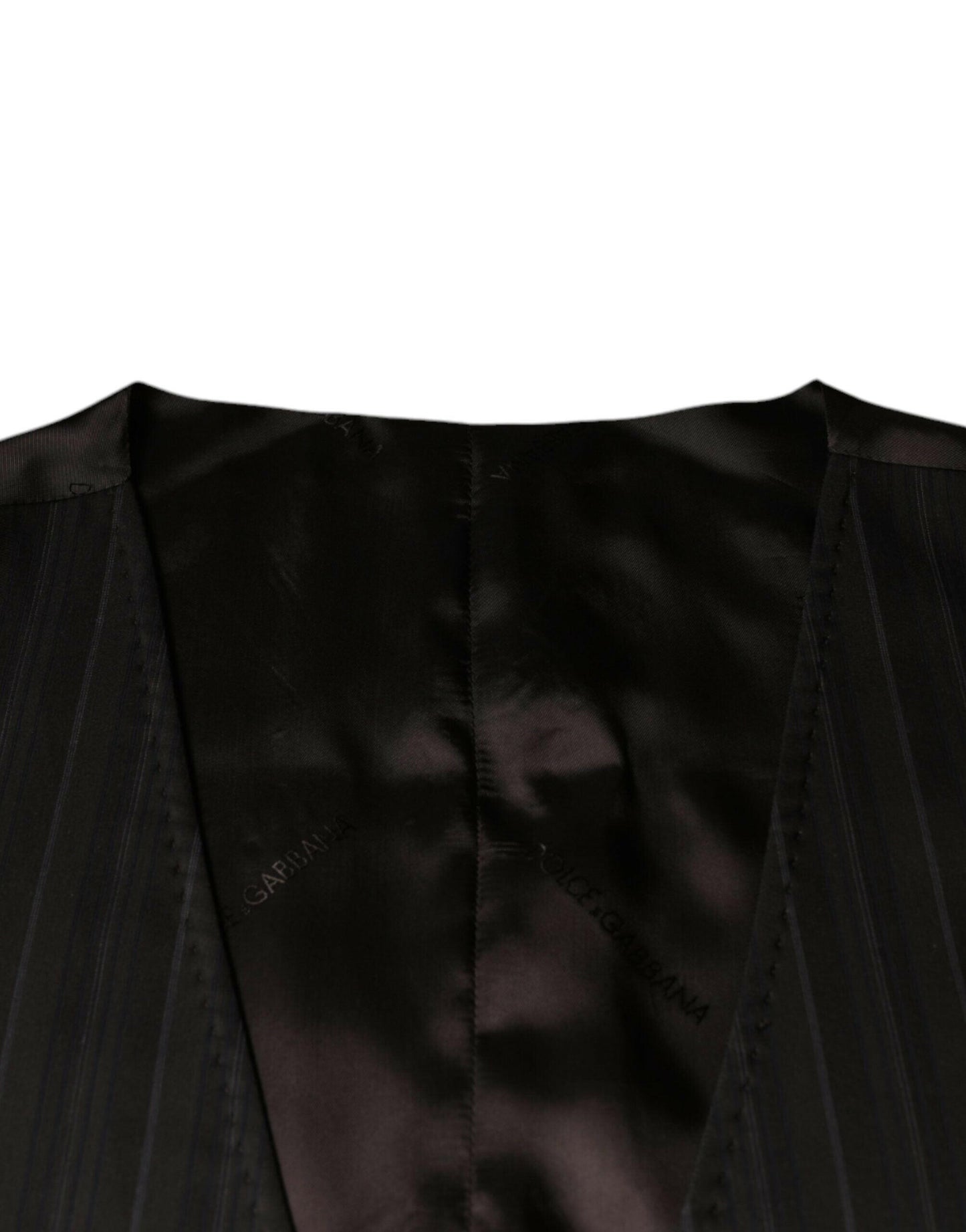 Dolce &amp; Gabbana Robe gilet en coton noir Gilet formel