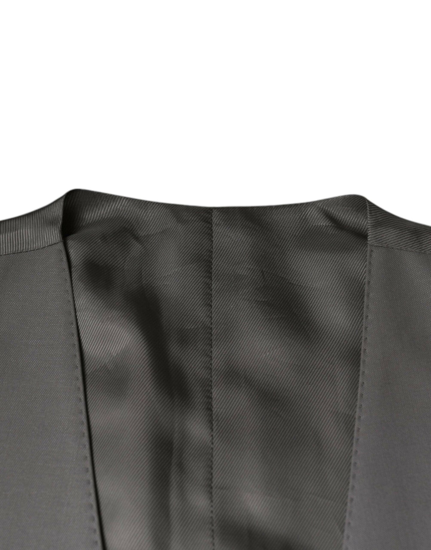Gilet de soirée en laine gris clair Dolce &amp; Gabbana