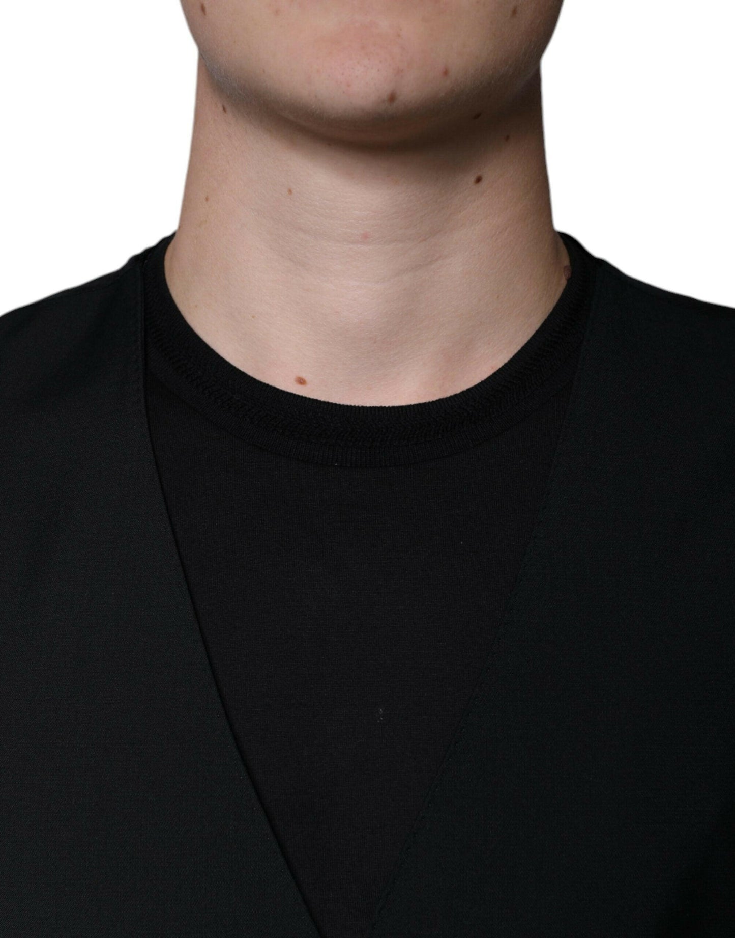Dolce &amp; Gabbana Schwarze Weste aus Wolle für formelle Anlässe für Herren