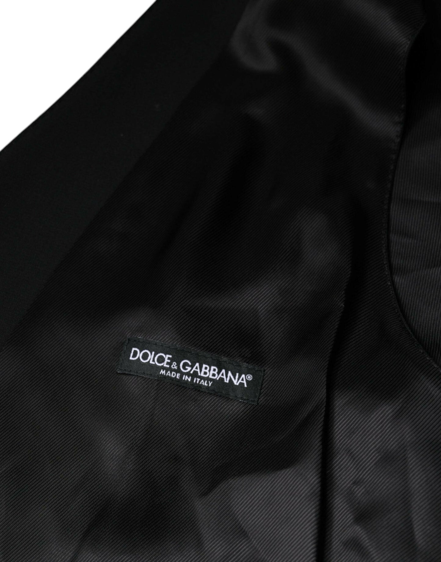 Dolce &amp; Gabbana Schwarze Weste aus Wolle für formelle Anlässe für Herren