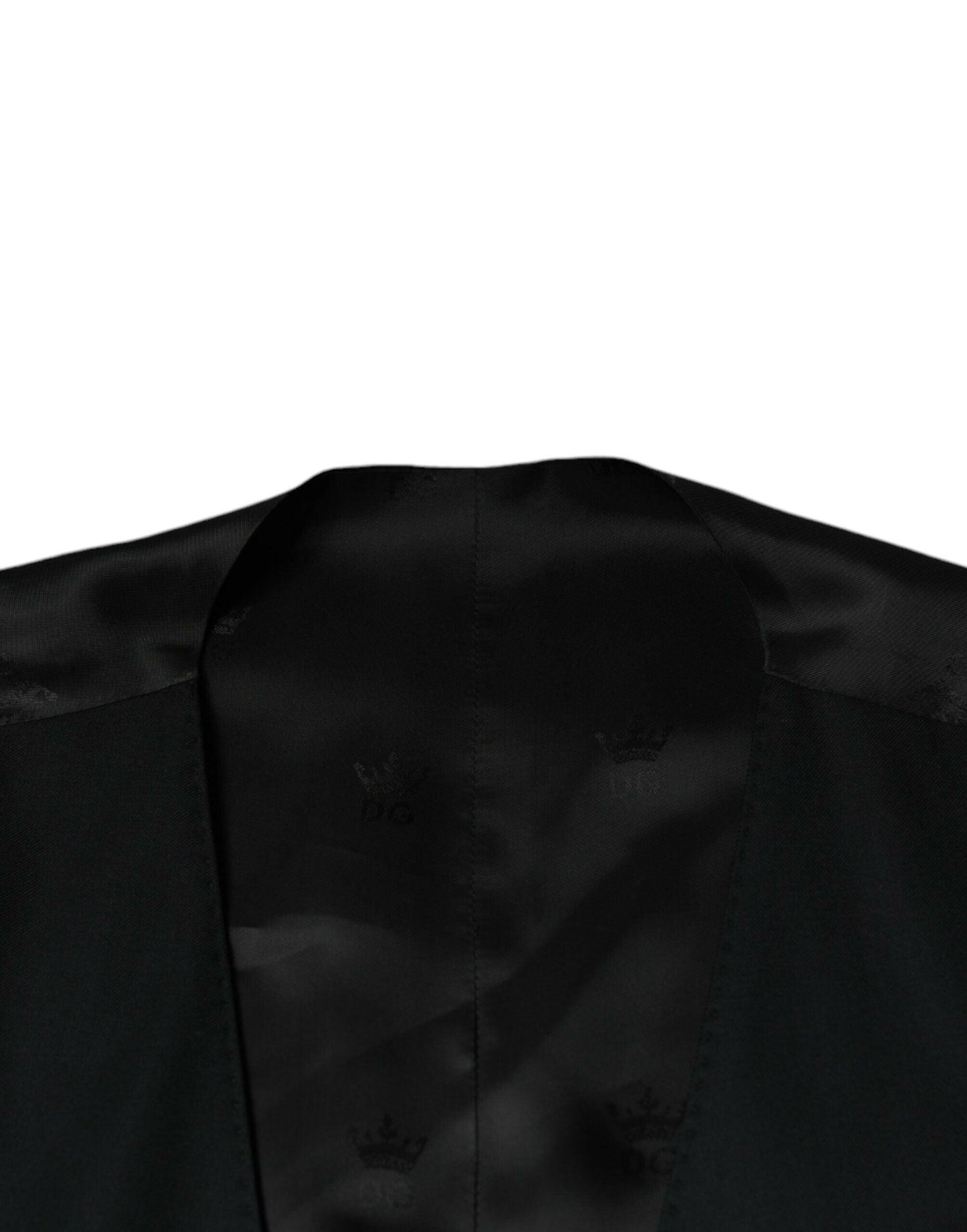 Dolce &amp; Gabbana Schwarze Wollweste, formelle Weste