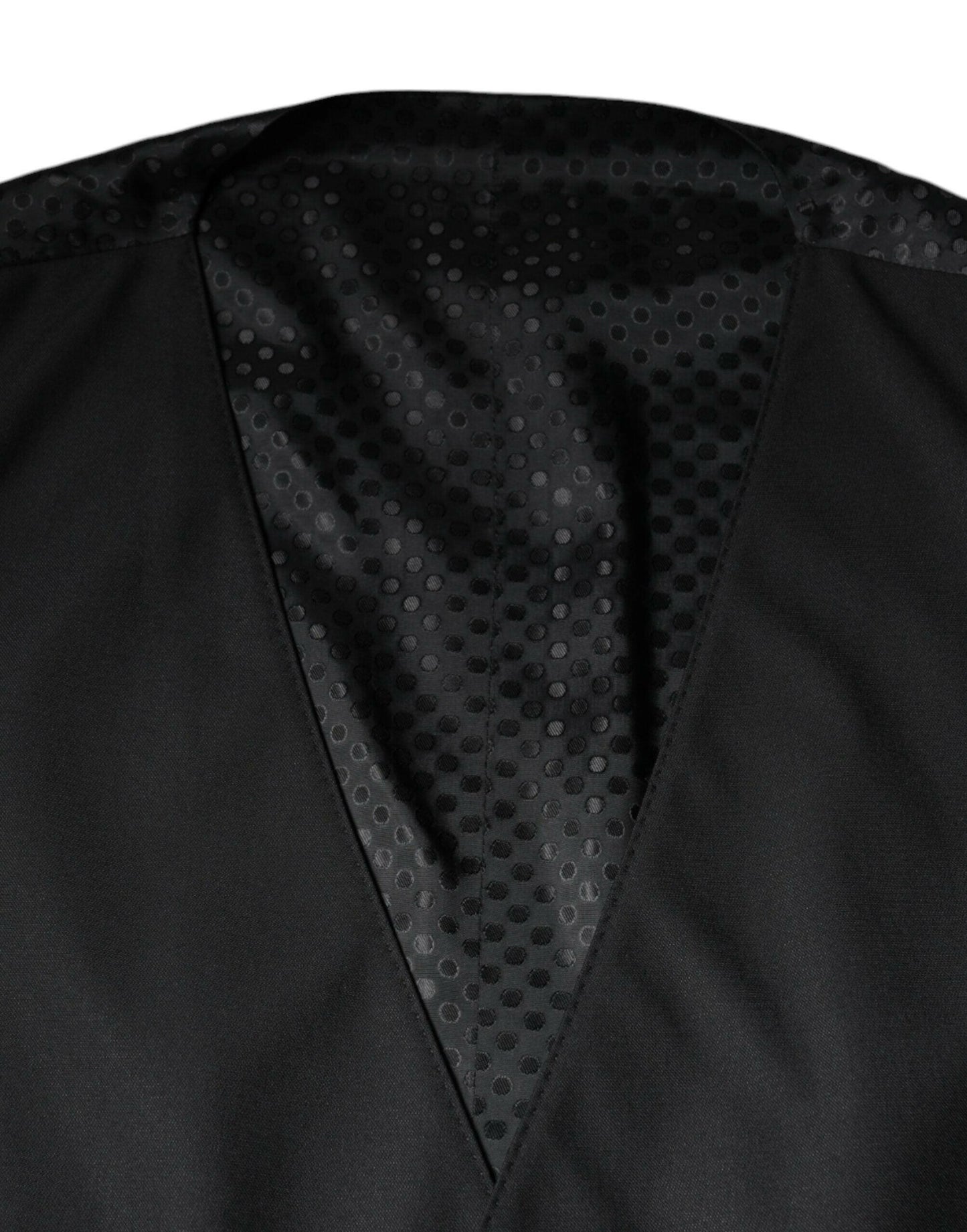 Dolce &amp; Gabbana Schwarze Wollweste, formelle Weste