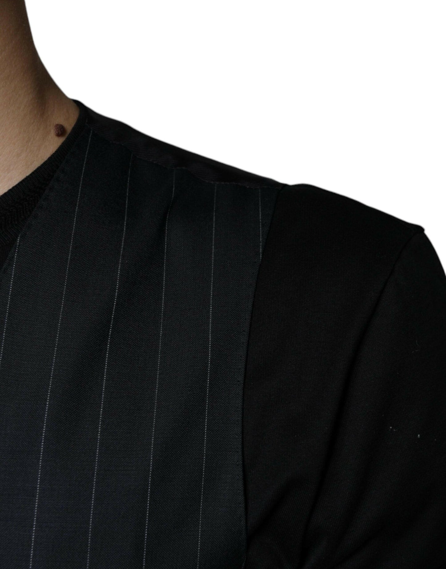 Dolce &amp; Gabbana - Gilet en cuir noir - Robe habillée