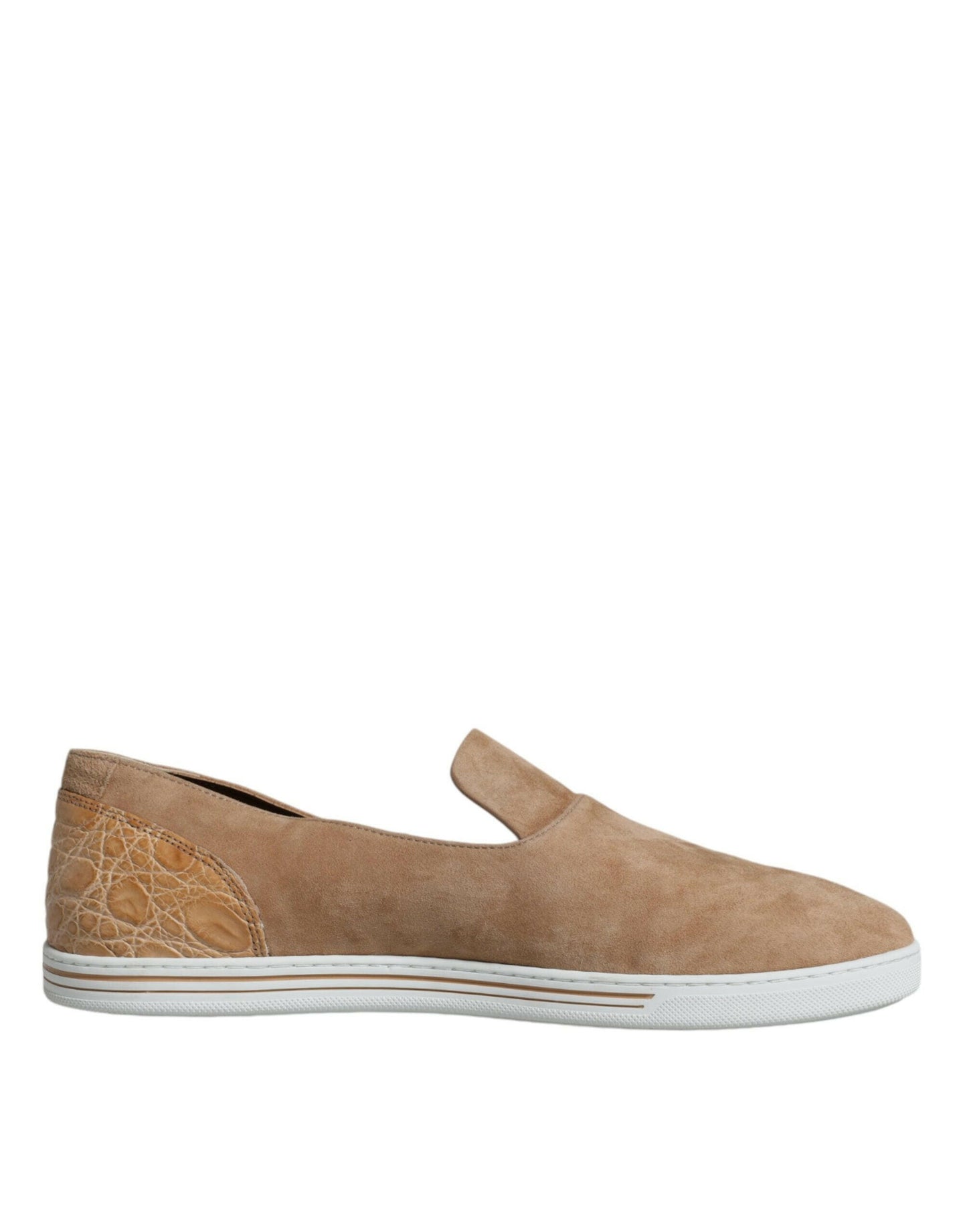 Mocassins et pantoufles Dolce &amp; Gabbana en daim beige Caiman
