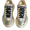 Dolce &amp; Gabbana Daymaster Sneakers mit schillernden Pailletten in Gold