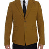 Dolce &amp; Gabbana – Gelber Baumwoll-Stretch-Blazer
