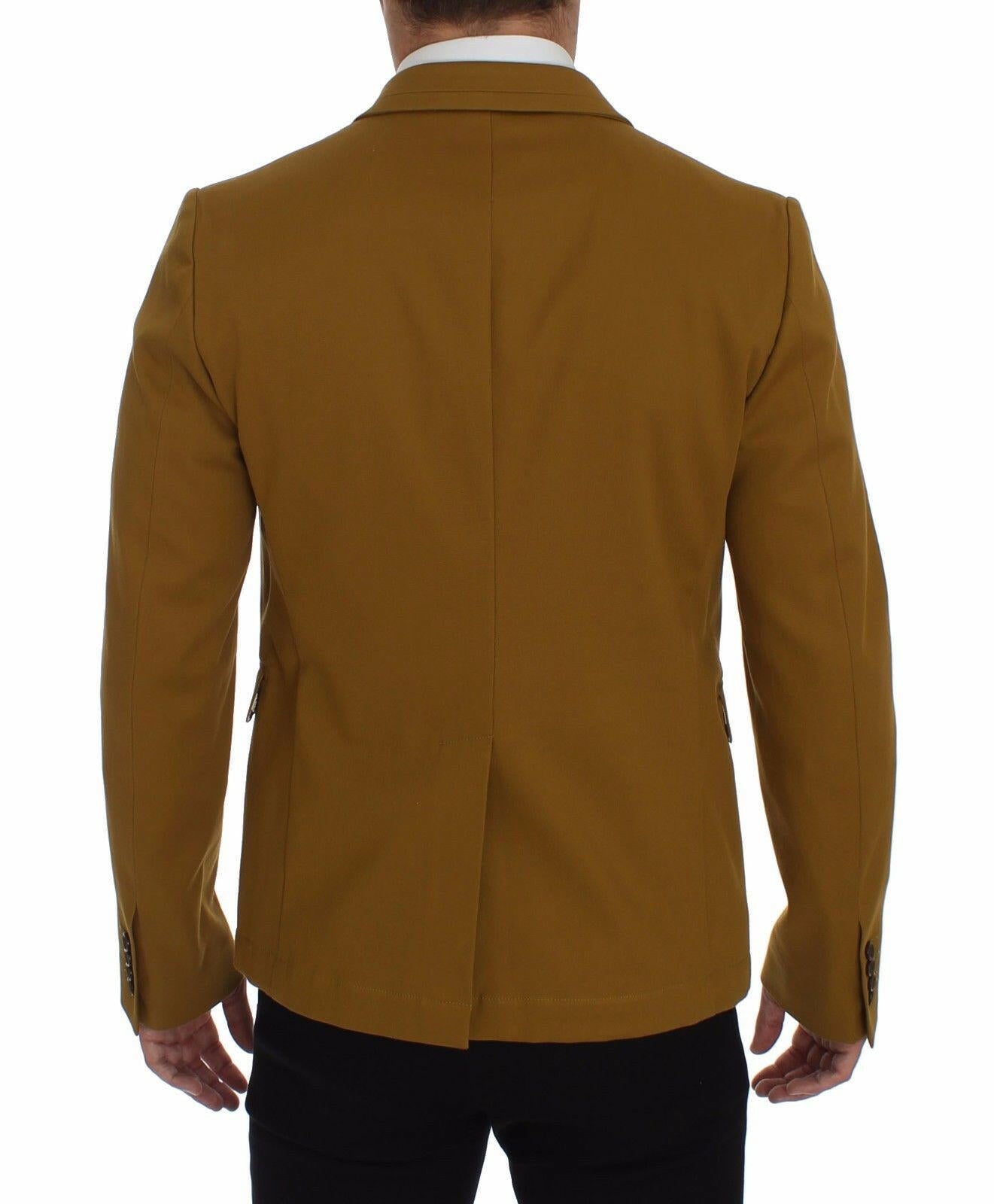 Dolce &amp; Gabbana – Gelber Baumwoll-Stretch-Blazer