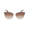 Longchamp Gold Metal Sunglasses